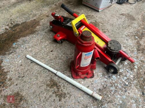 2T TROLLEY JACK & 12T BOTTLE JACK