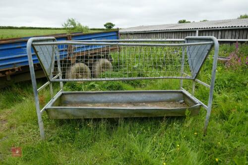 GALVANISED CATTLE HAY FEEDER