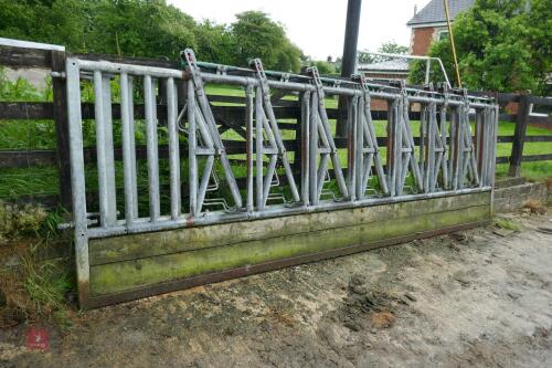 2 X CATTLE FEED LOCKING YOKE BARRIERS