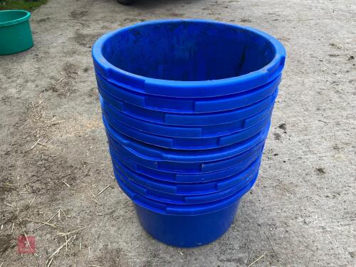 12 BLUE EQUINE/STORAGE/PLANT TUBS
