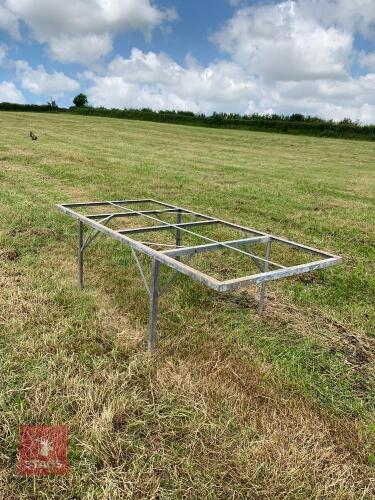 2 GALV STEEL STAGING FOR GREENHOUSE ETC