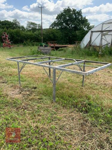 2 GALV STEEL STAGING FOR GREENHOUSE ETC