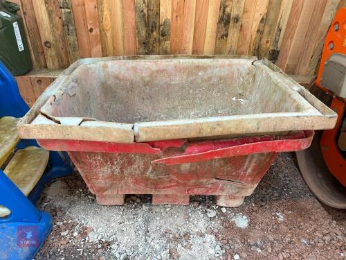 2 PLASTIC MUCK BINS