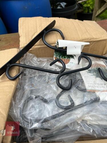 9 HANGING BASKET BRACKETS