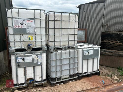 5 WHITE IBC TANKS