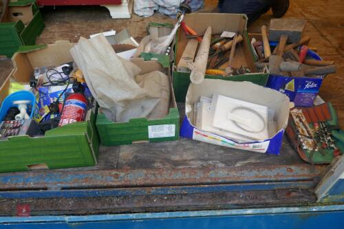 ASSORTED HAND TOOLS & WORKING TOOLS