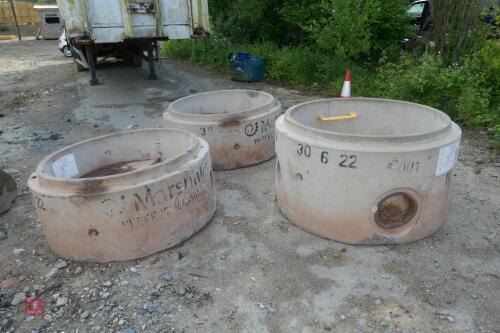 3 X CONCRETE RINGS/JUNCTION