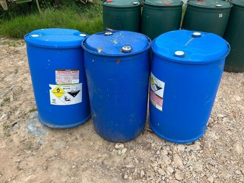 3 200L BLUE BARRELS