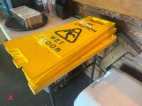 3 X WET FLOOR HAZARD SIGNS - 3