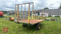 SINGLE AXLE TIPPING FLATBED BALE TRAILER - 7