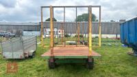 SINGLE AXLE TIPPING FLATBED BALE TRAILER - 8