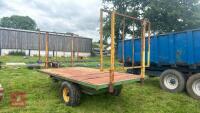 SINGLE AXLE TIPPING FLATBED BALE TRAILER - 9