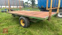 SINGLE AXLE TIPPING FLATBED BALE TRAILER - 10
