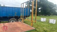 SINGLE AXLE TIPPING FLATBED BALE TRAILER - 12