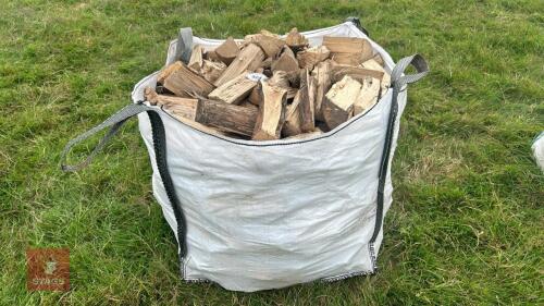 DUMPY BAG OF HARDWOOD LOGS