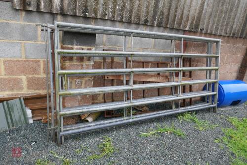 4 X 10' GALVANISED CATTLE HURDLES