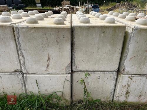4 CONCRETE LEGO BLOCKS (2)
