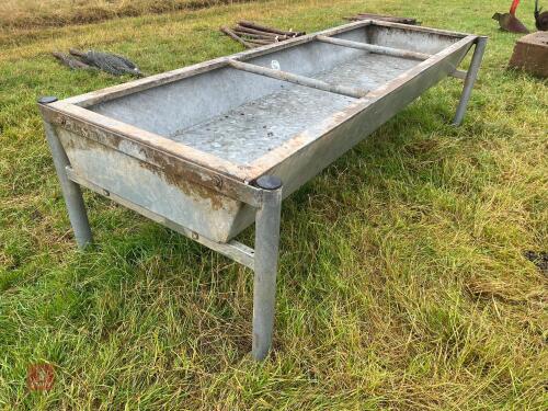GALVANISED CATTLE FEED TROUGH
