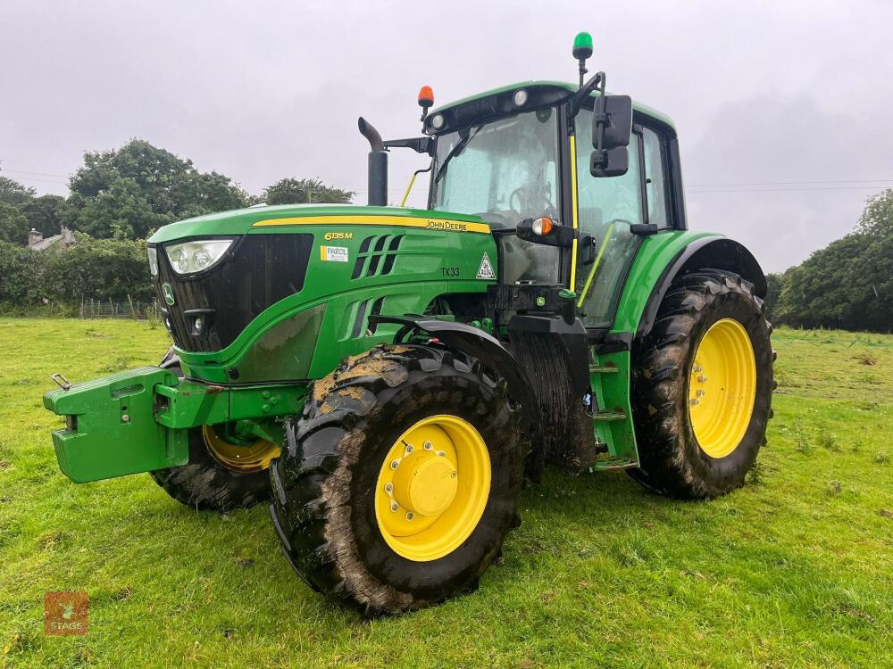 2019 JOHN DEERE 6135M 4WD TRACTOR