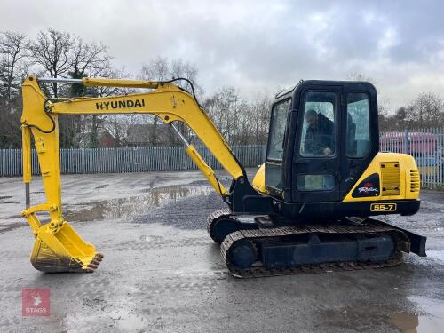 2013 HYUNDAI R55.7 DIGGER