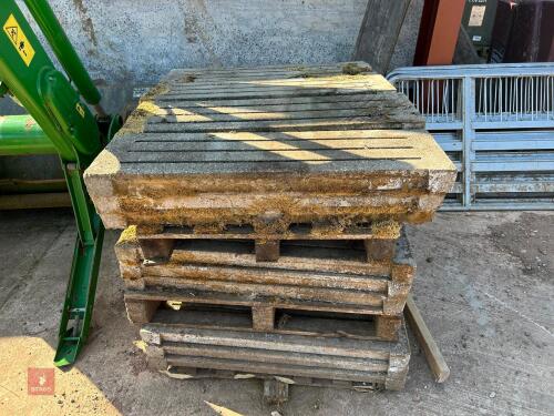 36 X 1M X 30CM X 7CM CONCRETE SLATS