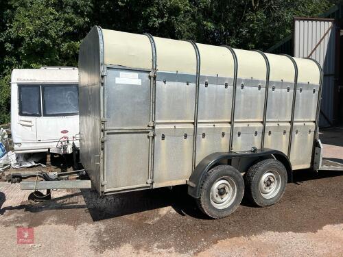 WESSEX 12' TWIN AXLE LIVESTOCK TRAILER