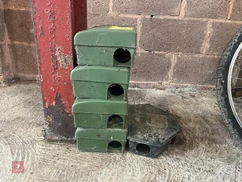 5 X RAT BAIT BOXES