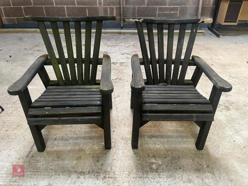PAIR OF GARDEN CHAIRS