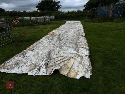 5 HEAVY DUTY TARPAULIN SHEETS