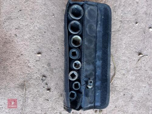 E R BARR 10 PIECE IMPACT SOCKET SET