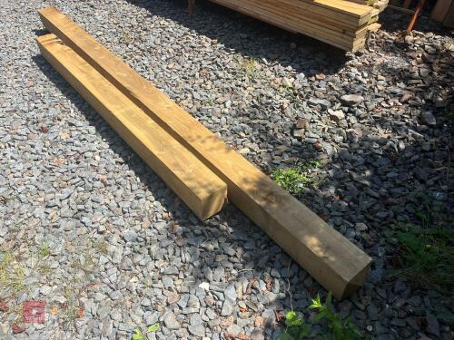 2 X 6'' X 6'' WOODEN POSTS