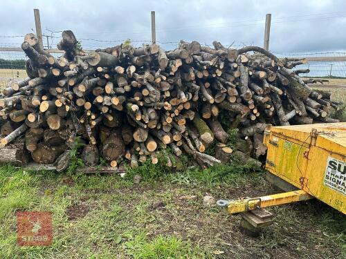 LRG PILE OF MIXED HARD WOOD