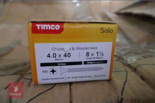 LARGE QTY OF WOOD SCREWS