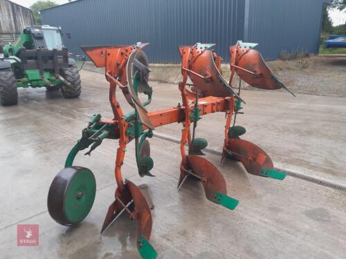 KVERNELAND 3 FURROW REVERISBLE PLOUGH