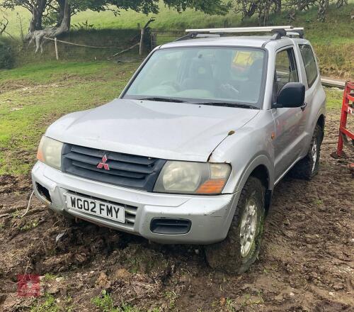 2002 MITSUBISHI SHOGUN (S/R)
