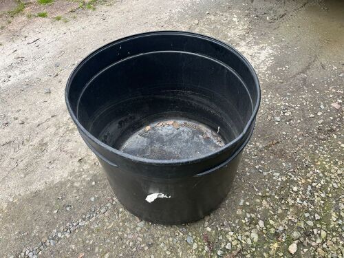 5 X 50 GALLON BLACK PLANTERS