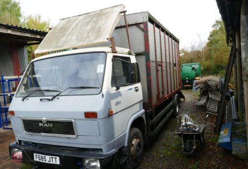 1989 MAN 8.150 6CYLINDER LIVESTOCK LORRY