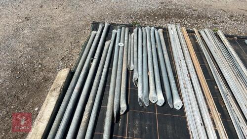 QTY OF POLLY TUNNEL METAL WORK