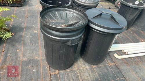 2 BLACK BINS