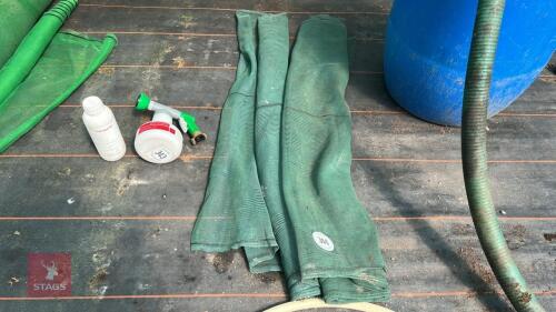 2 SHORT LENGTHS OF SHADE NETTING