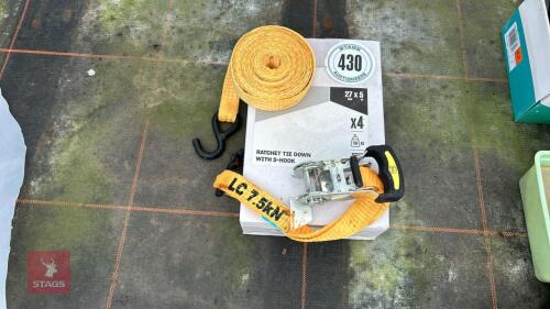 4 X 27MM X 5M RATCHET STRAPS