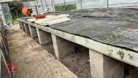 35.5' X 4' PROPAGATION BENCH WITH HOOPS - 12