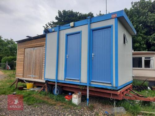 MOBILE TOILET/SHOWER BLOCK ON A TRAILER
