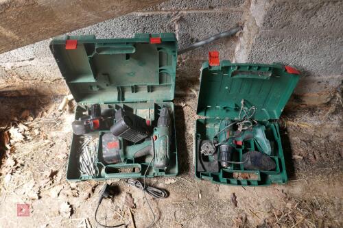 2 BOSCH RECHARGEABLE DRILLS