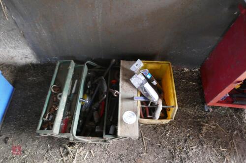 TOOLBOX & TUB OF TOOLS