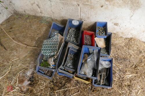 QTY OF TUBS OF NUTS, BOLTS & SCREWS