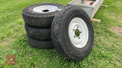 4 NEW LAND ROVER WHEELS & TYRES