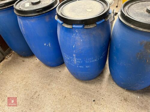 2 BLUE BARRELS