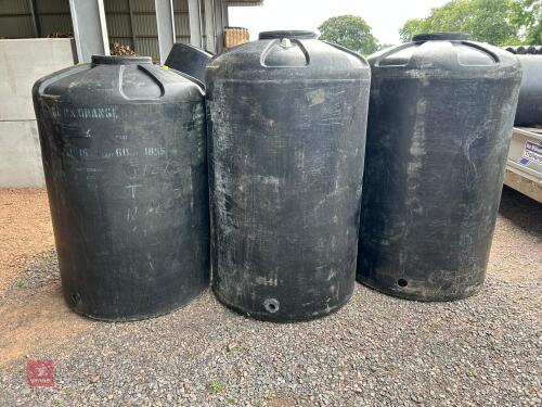 3 BLACK PLASTIC JUICE TANKS (1)