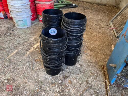 40+ SMALL GALVANISED BUCKETS (331)